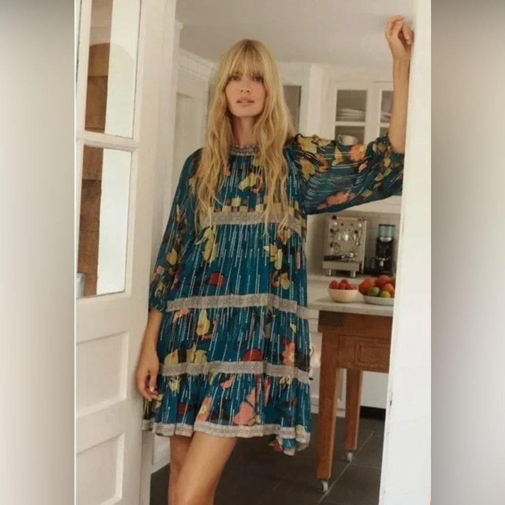 Verb by Anthropologie Eulalia Shimmer Tunic Dress - Size 4